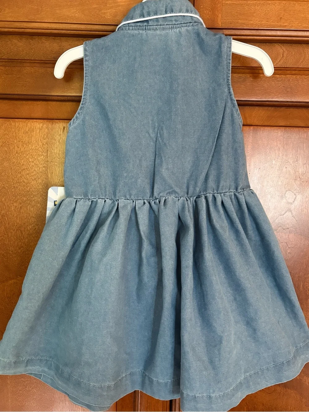 Disney Toy Story Jessie Sleeveless Chambray Dress Size 3T NWT
